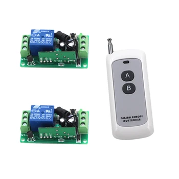 

Wireless Switch System Water-proof Remote Controller 2RelayCH Receiver&Transmitter 315/433MHZ Momentary Toggle Latched