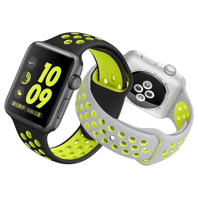 nike green apple watch band