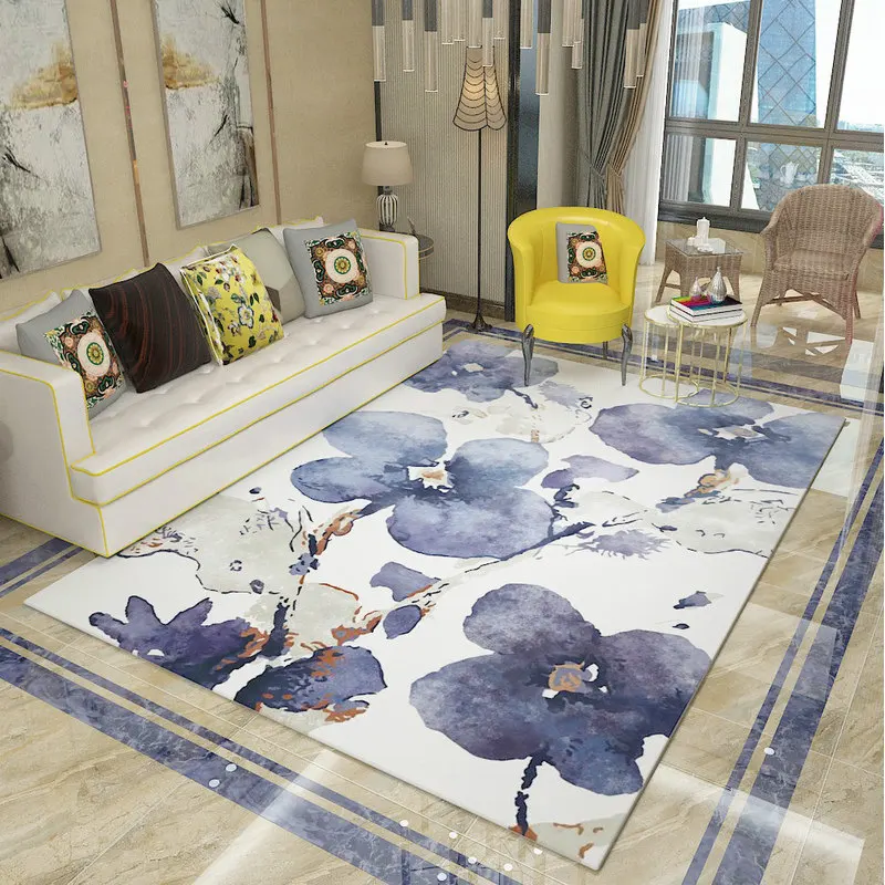 Пасторальная Цветочная серия, ковры для гостиной, романтические ковры и ковры для дома, спальни, кабинета, напольный коврик, журнальный столик, ковер