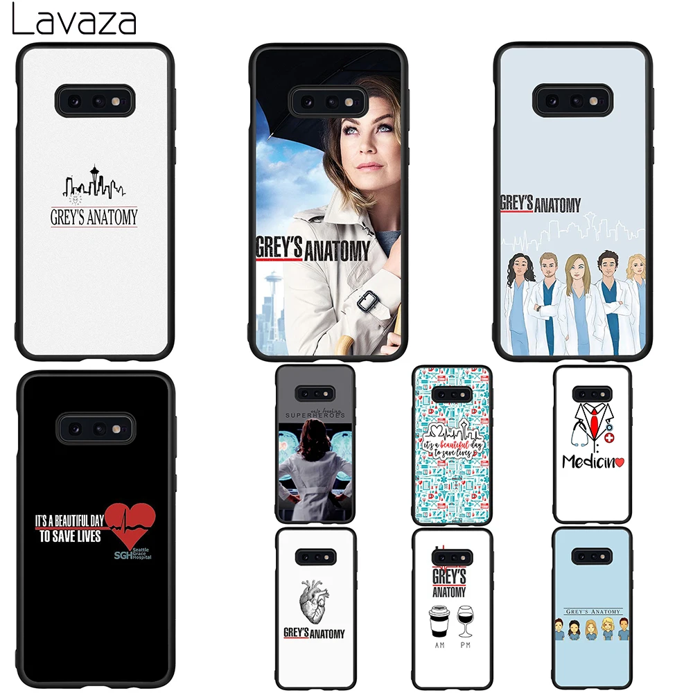 

Lavaza Greys Anatomy Soft Case for Galaxy A3 A5 2016 2017 A6 plus A7 A8 A9 J6 2018 A10 30 40 50 70