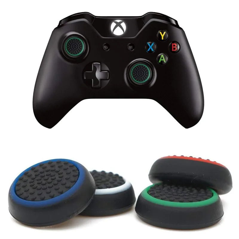 

2pcs Thumb Stick Grip Cap Thumbstick Joystick Cover Case For Sony Dualshock 3/4 PS3 PS4 Slim Pro Xbox One 360 Controller Gamepad