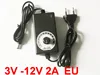 1PCS adjustable ON/OFF Adapter 3V -12V 2A of voltage 3V 4.5V 5V 6V 7.5V 8V 9V 10V 12V 2A 24W power supply adatper ► Photo 1/2