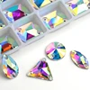 Wholesale! 8 Kinds AAAAA Crystal AB Color Golden Base Sew On Rhinestone Beads, Sew On Stones Spacer buttons for Garment Jewelry ► Photo 1/4