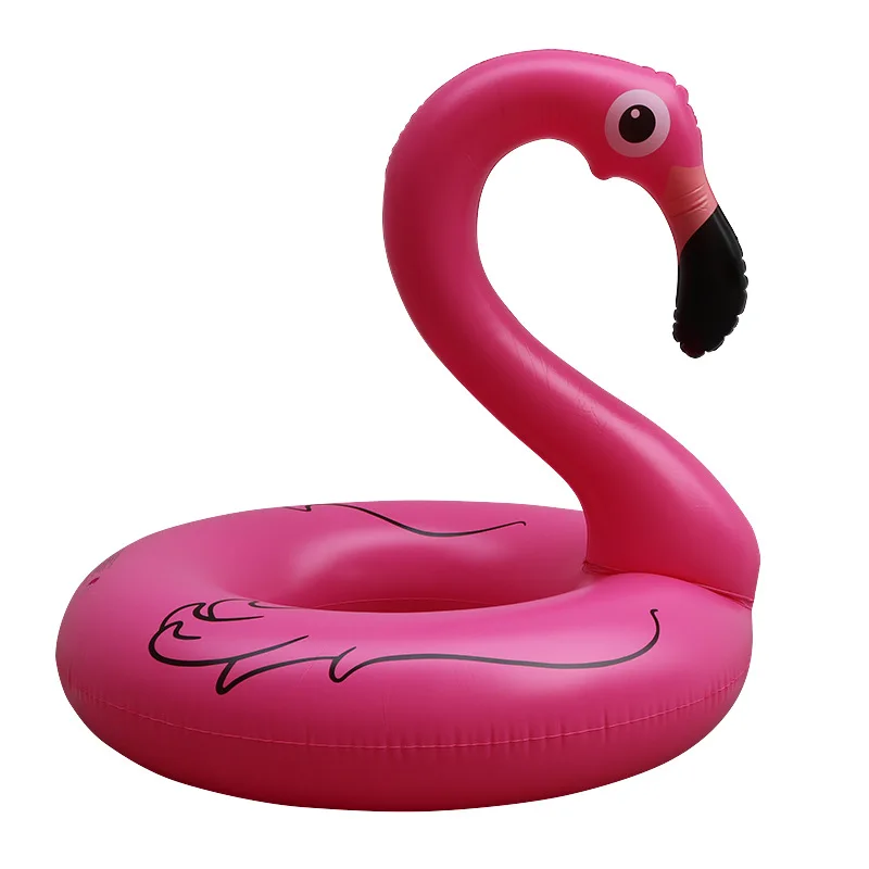 Rooxin 120cm Flamingo Inflatable Circle Pool Float Women Swimming Ring Lifebuoy Floating Bed Summer Beach Pool Party Toys