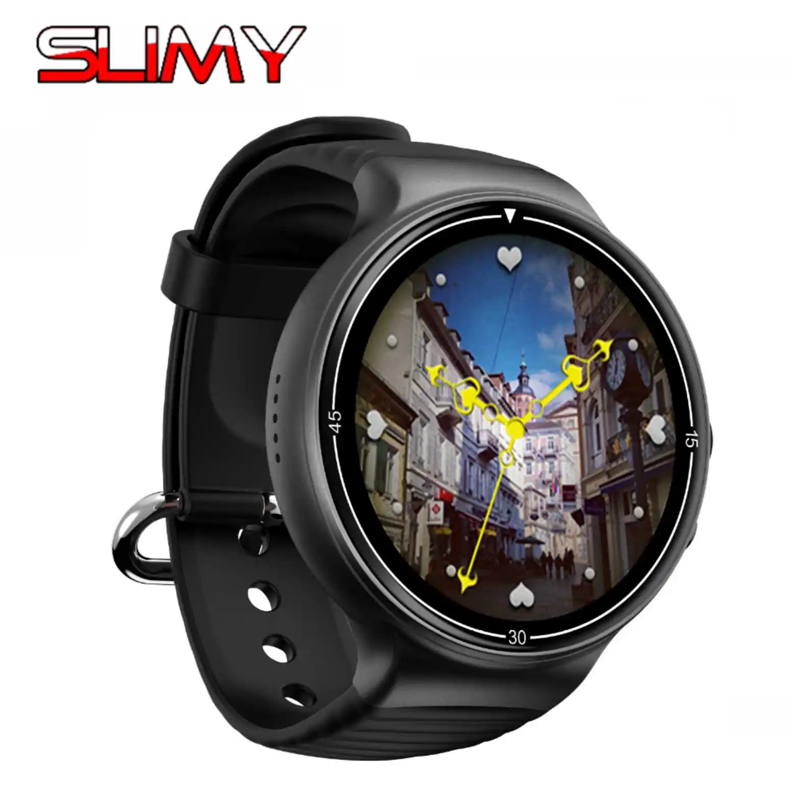 

Slimy I8 Android 6.0 OS Smart Watch 1.39" 400*400 AMOLED Screen 4G GPS WIFI Bluetooth Smartwatch Heart Rate Monitor PK I7 I6 I4