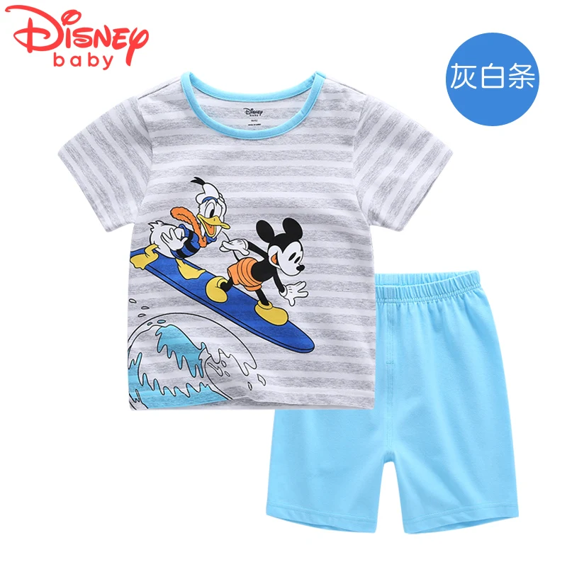 

Disney children set t-shirt shorts+pants Mickey mouse baby boy clothes fashion cartoon tshirt cotton 100% summer dress pants