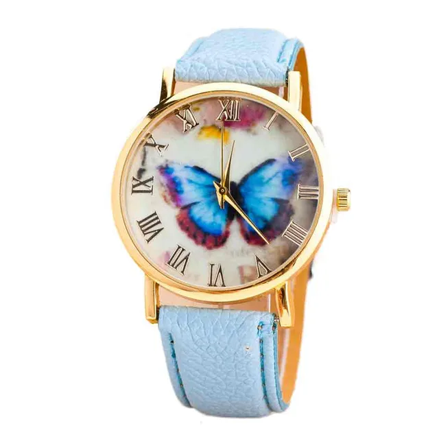 #5001 Fashion High Quality Woman Watch Womens Fashion Butterfly Style Leather Ba #5001 Fashion High Quality Woman Watch Womens Fashion Butterfly Style Leather Ba