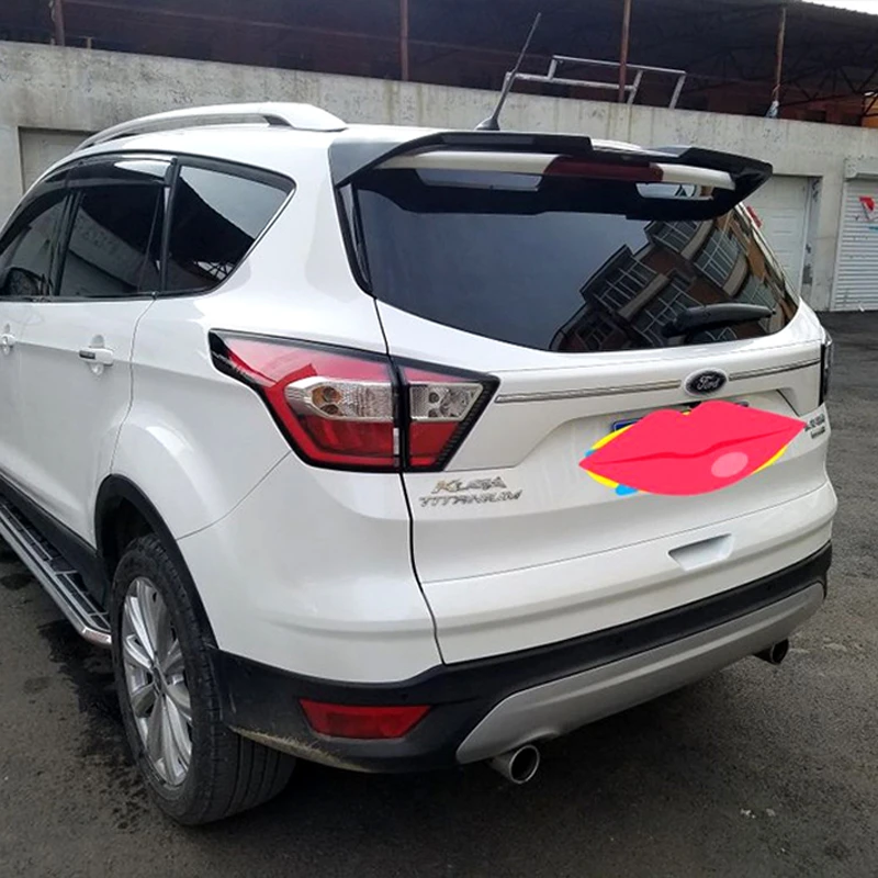 Muchkey 2Pcs Abs Chrome Rear Window Windshield Side Spoiler Lid Molding Garnish Cover Trim Fit for Ford Kuga Escape 2013-2019 Muchkey 2Pcs Abs Chrome Rear Window Windshield Side Spoiler Lid Molding Garnish Cover Trim Fit for Ford Kuga Escape 2013-2019