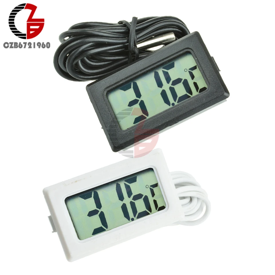 Car Digital Thermometer Mini LCD Waterproof Indoor Outdoor Convenient  Temperature Sensor With 1.5M Cigar lighter Cable - AliExpress