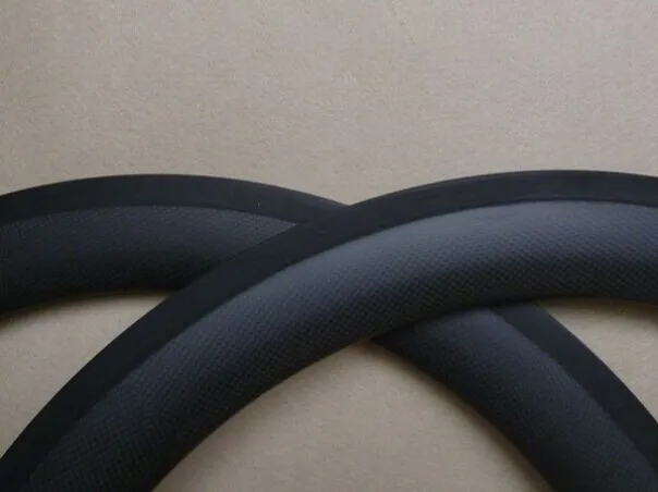 Flash Deal Road Carbon Bike Wheel 700c 50mm Carbon Clincher Rim 25mm width U shape Basalt Braking surface 3