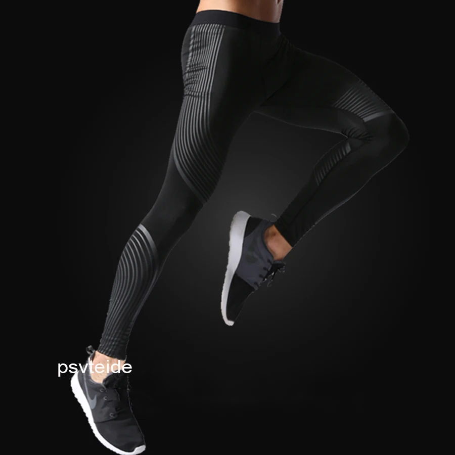 Streamers pants Bodyboulding tights Men s Compression tights elatic printing font b Fitness b font tights