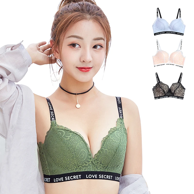 Sexy Lace Bras For women Push Up Bra Seamless Lingerie Bralette Wire Free Brassiere Underwear Thicken Cup Female Intimates #D