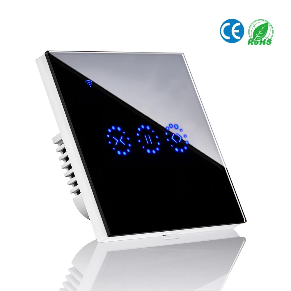

Curtain Switch Smart WiFi Garage Doors Control Touched Switch Curtain Motor Blind Roller Shutter Voice Control Electric Switch
