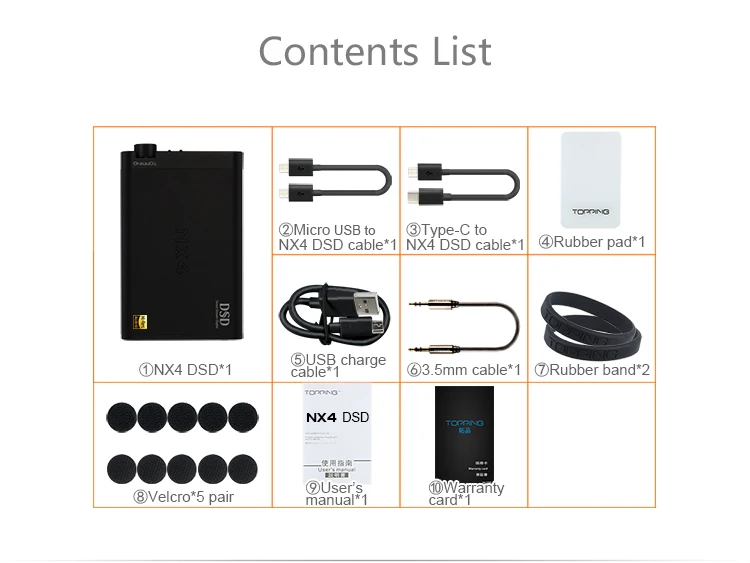 Topping NX4DSD ES9038Q2M USB DAC DSD AMP портативный Декодер Усилитель для наушников XMOS-XU208 NX4 DSD