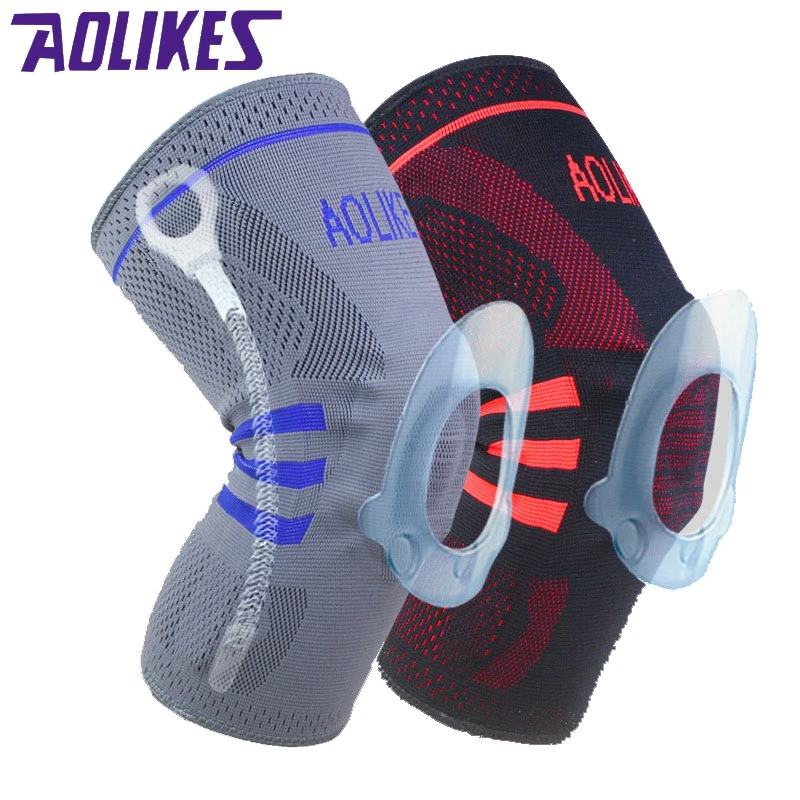 Aolikes 2 قطعة/زوج الرضفة الركبة نيبادس كرة السلة دعم هدفين حامي المتزلجون التثبيط الدراجات الطائرة