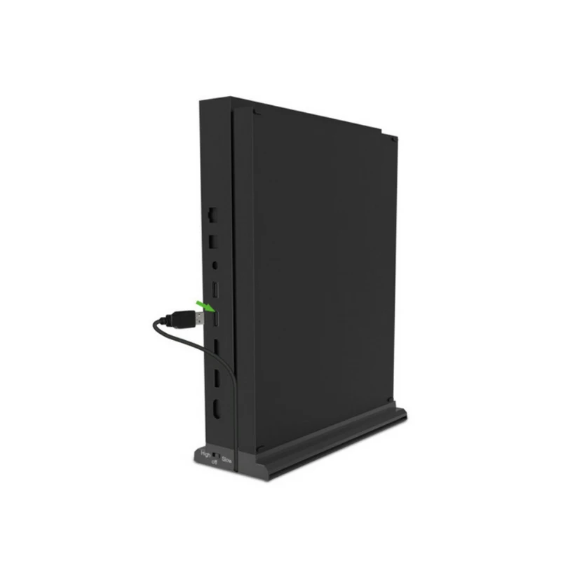 Вертикальная подставка с охлаждающим вентилятором для Xbox one X консоли 3 USB портами