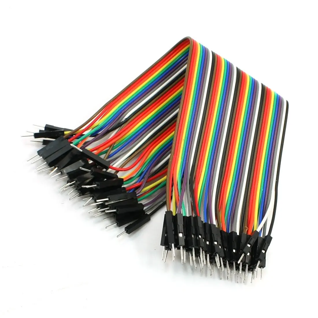 5pcs/lot 40 Pcs Single Port Male to Male Jumper Wire 21.5cm Lengthin Computer Cables