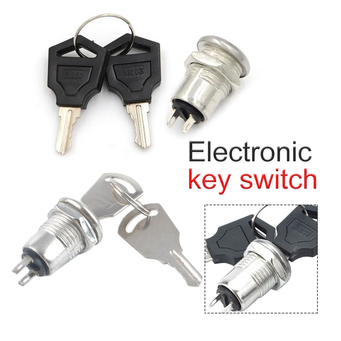 

ON/OFF Lock Switch KS-01 KS-02 Electronic Key Switch Phone Lock Security Switch Key Switch