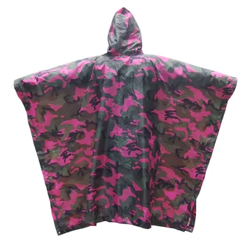 

Rose Russet Yellow Adult Camo polyester Raincoat Waterproof Rain Coat Men Women Motorcycle Rain Poncho for Camping Fishing Tour