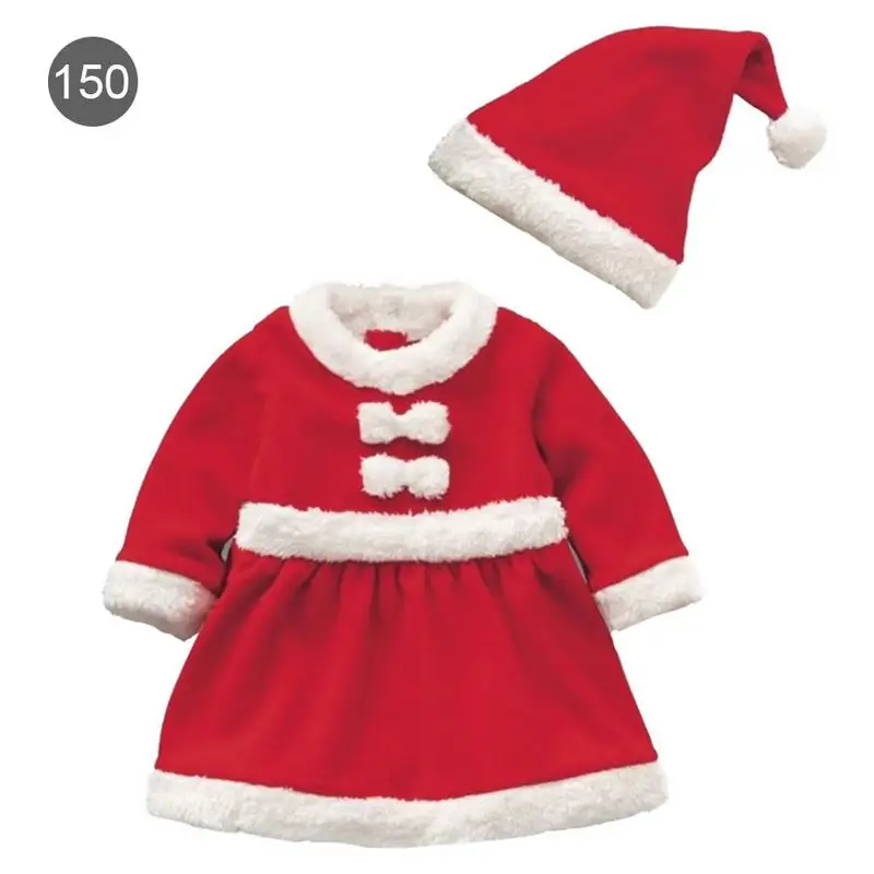 Детский Рождественский комплект одежды для детей от 12 месяцев до 3 лет, Рождественский костюм и платье для маленьких мальчиков и девочек костюмы Санта-Клауса, Одежда для новорожденных - Цвет: B