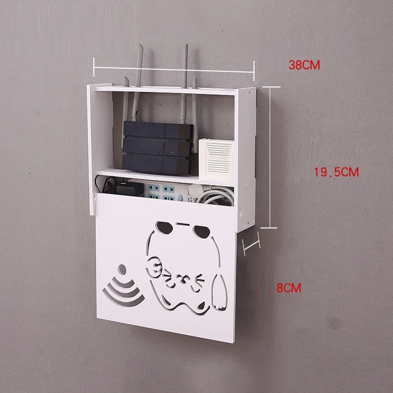 MODEL D Беспроводной декор для гостиной, wifi роутер, многофункциональные стопки, ТВ-приставка, вешалка, крышка гнезда, полка для хранения - Цвет: MODEL D