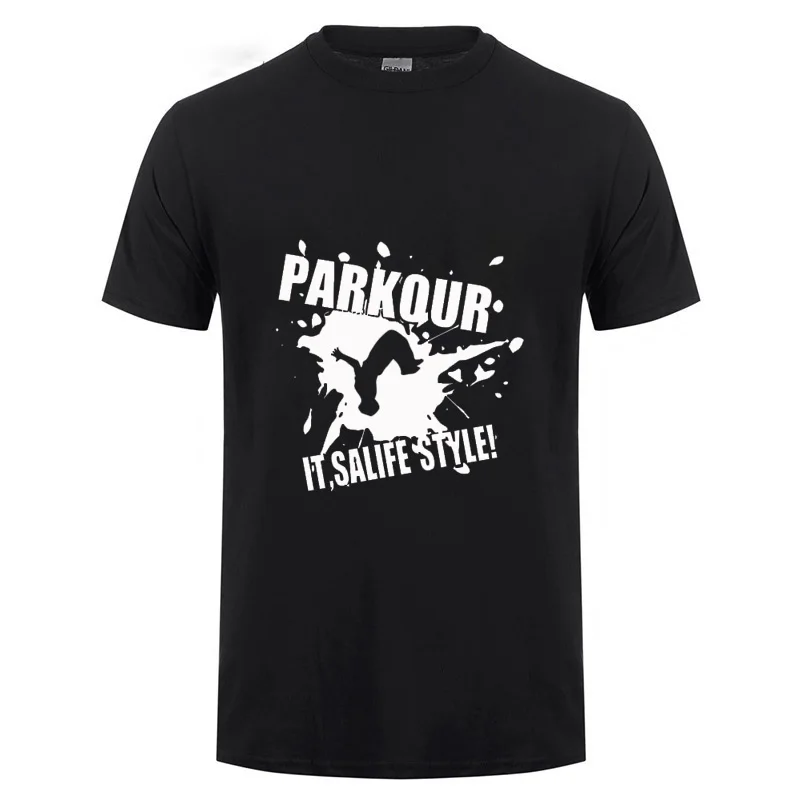 Футболка Parkour It's A lifelife мужская и женская футболка с коротким рукавом круглой
