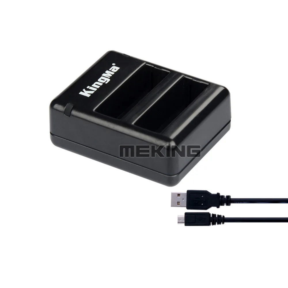 Kingma USB Dual port font b camera b font bettery Charger for Gopro Hero4 GOPRO4 HD