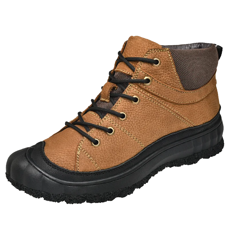 

Plus Size Hiking Shoes Men's Winter Sneakers Genuine Leather Outdoor Travel Shoes Fishing Climbing Sports Sneakers for Male