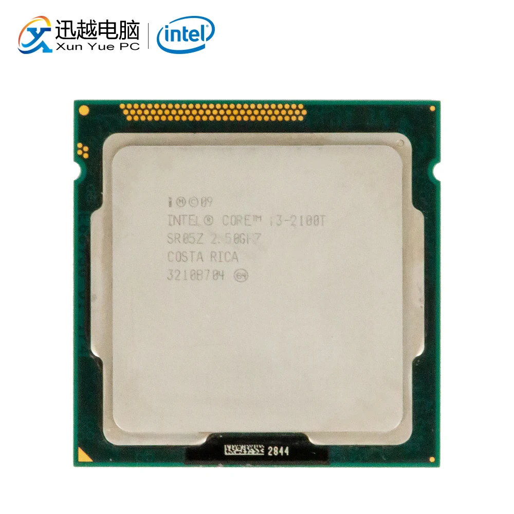 Intel Core i3-2100T Настольный Процессор i3 2100 с двухъядерным процессором 2,5 ГГц 3 Мб L3 Кэш LGA 1155 сервер, используемый для Процессор