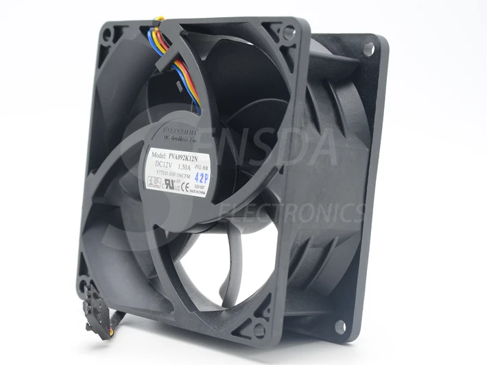 Новый Y1F7R-AOO PVA092K12N 92*92*38 мм 9238 DC 12V 1.50A 106CFM сильный воздушный поток осевой