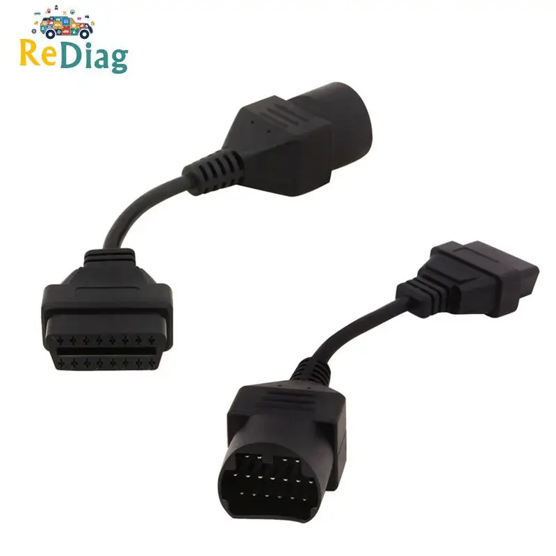 10 шт. 17 Pin до 16 Кабель OBDII OBD2 кабель диагностический Соединительный адаптер для Mazda
