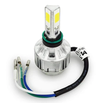 

H4 COB LED Bulb HID White 360 Hi/Low Beam Motorcycle Headlight 6500K High Power
