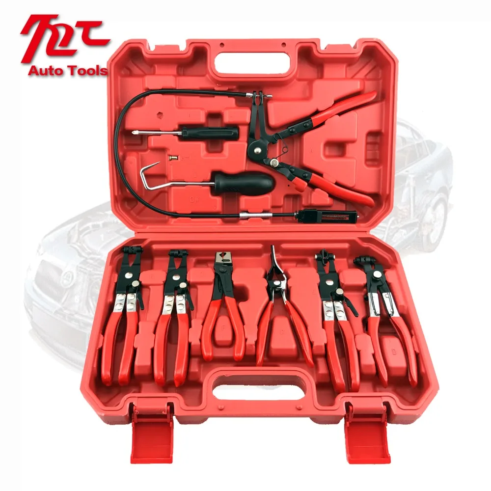 

9pcs Hose Clamp Plier Set Cooling System Hose Clamp Auto Hand Tool Set Hose Clamp Plier