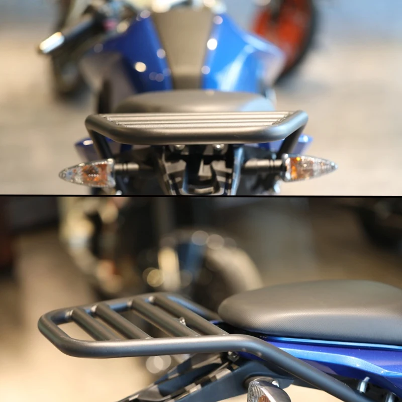 

Motorcycle Steel Rack Shelf Bar Rear Carrier Luggage Rack Carrier Fender Top Mount Support for 2017-2018 BWM G310R G310 R