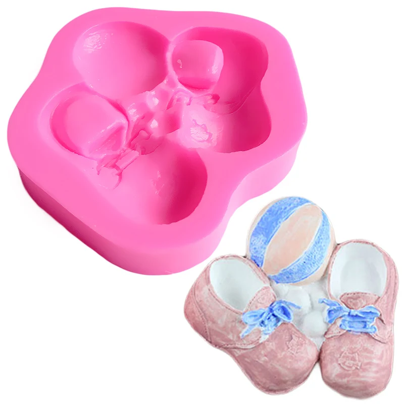 

Mini Shoe Baking Silicone Mold ball Molds For Cakes Forma De Silicone Fimo Soap Silicone Mold Cake Decorating Dessert SK086054