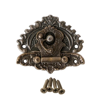 

Vintage Retro Style Decorative Hasp Toggle Suitcase Box Lock Hook Latch Buckles #0305#