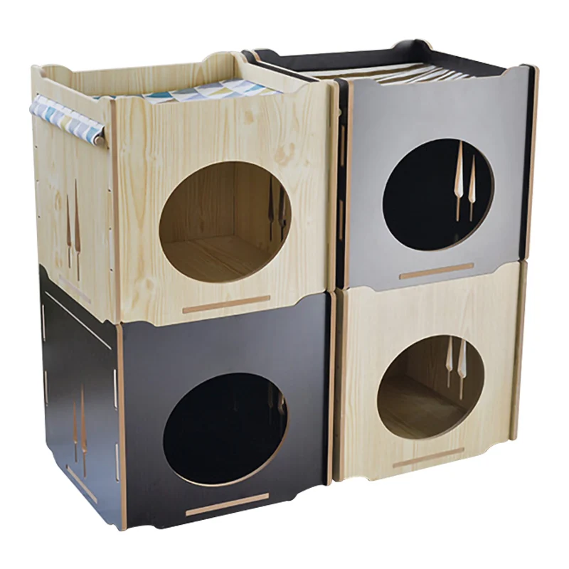 Pet Dog Cat WOOD HOUSE (4)