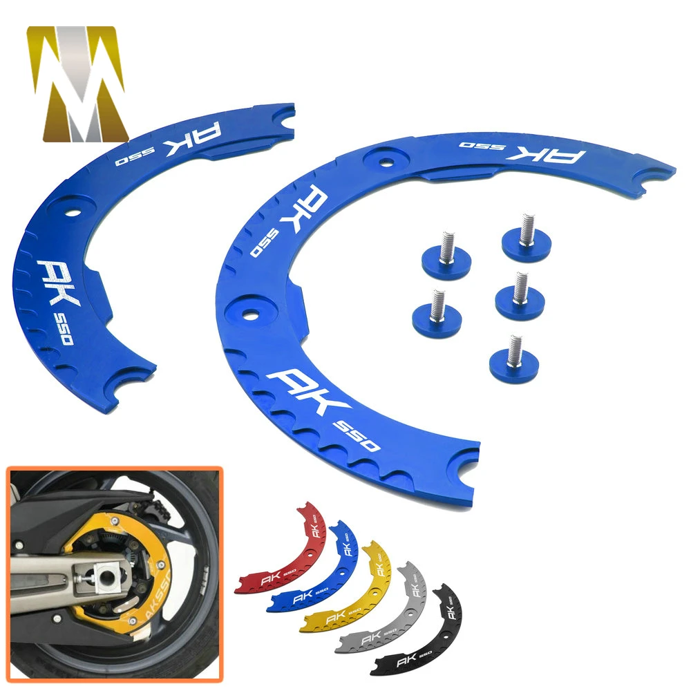 

With LOGO Transmission Belt Pulley Protective Cover For KYMCO AK550 AK 550 2017 2018 Motorcycle CNC Aluminum Accessories