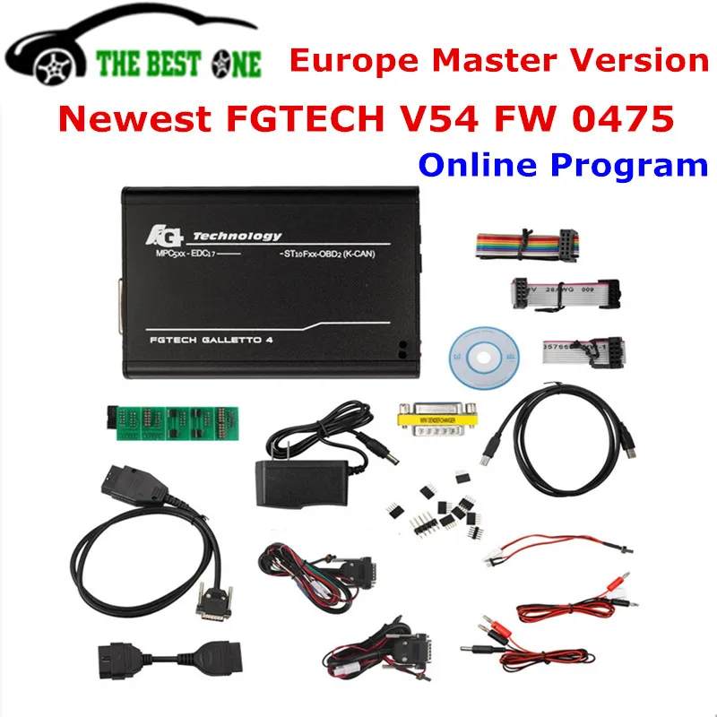 

2018 Newest FW 0475 FGTECH Galletto 4 Master V54 FG TECH Europe Version OBD2 ECU Programmer JTAG BDM HW 0475 For Cars And Trucks
