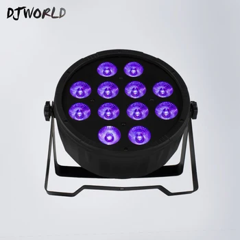 

New Design LED Flat Par 12x12W 4in1 RGBW Lighting Moving Cable Good For DMX 512 Stage Effect Light Party KTV Fast Shipping