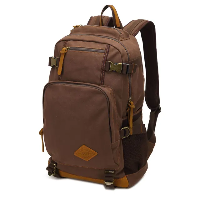 Augur to 15"Laptop Canvas School Bags for Teenage Boys College Student