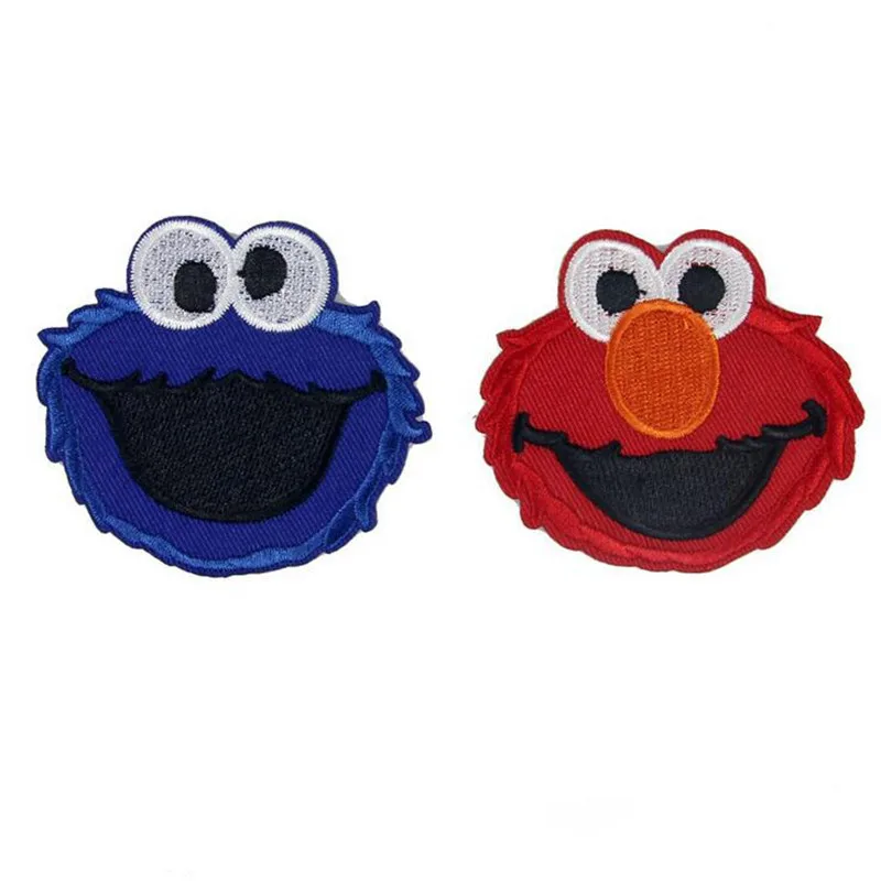 1PC New Sesame Street Elmo Patches Cartoon animal Embroidered iron on patch for clothing Applique DIY Accessory free shipping 1PC New Sesame Street Elmo Patches Cartoon animal Embroidered iron on patch for clothing Applique DIY Accessory free shipping
