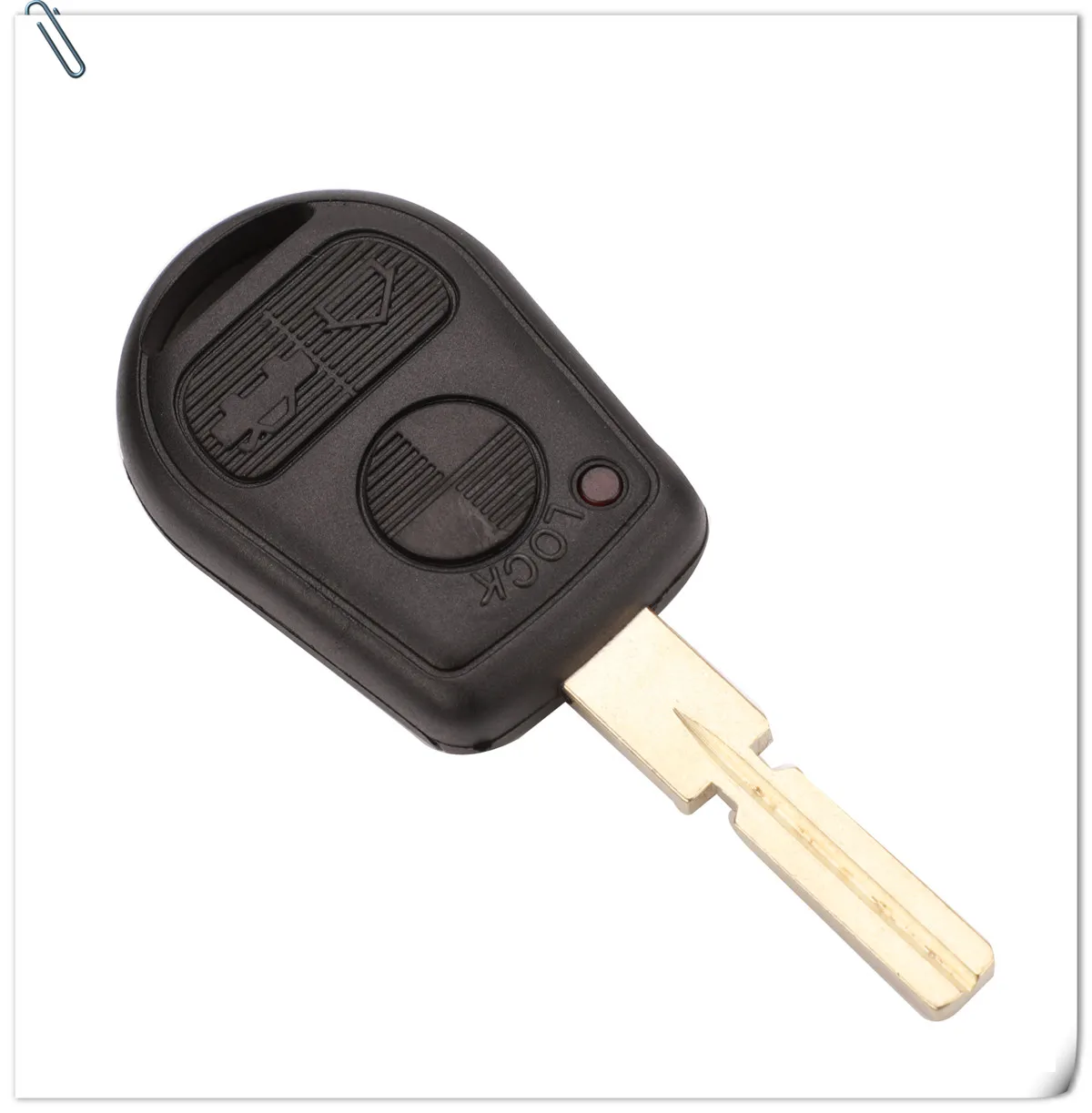 Jingyuqin 2/3 кнопки дистанционного ключа оболочки подходит для BMW E31 E32 E34 E36 E38 E39 E46 Z3 Z4 чехол Fob 3 BTN Uncut Брелок чехол