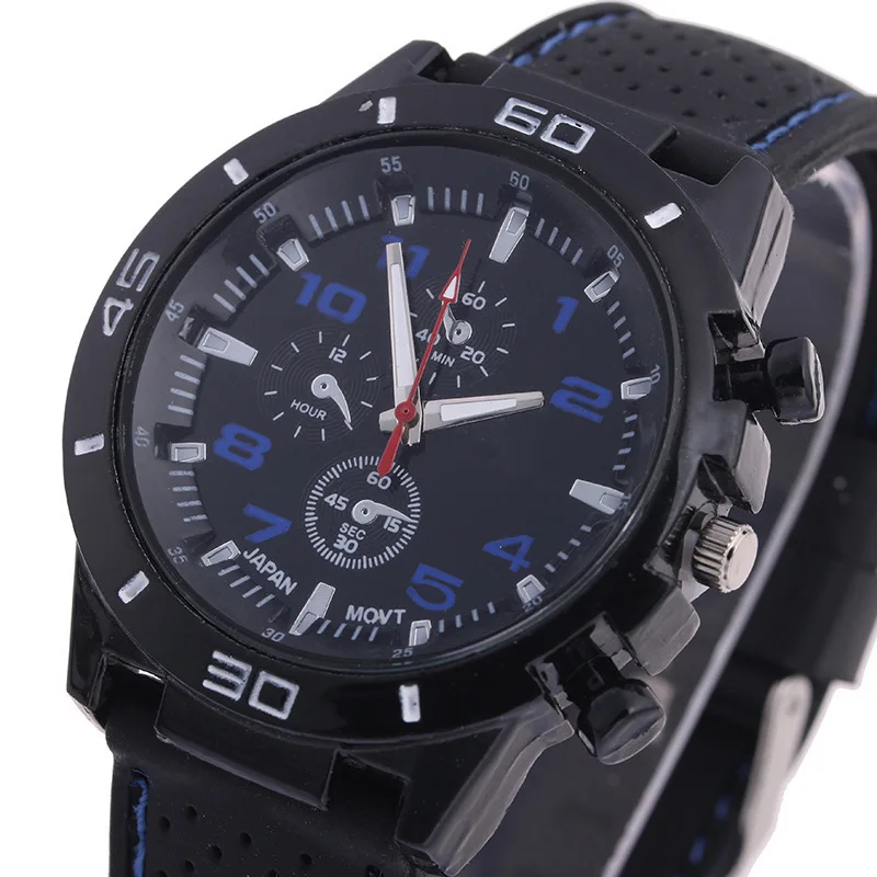 

Black Within Image Sports Car Wrist military Watch Concept Motion Silica Gel Surface Man Racing Quartz Wrist Watch mens watches