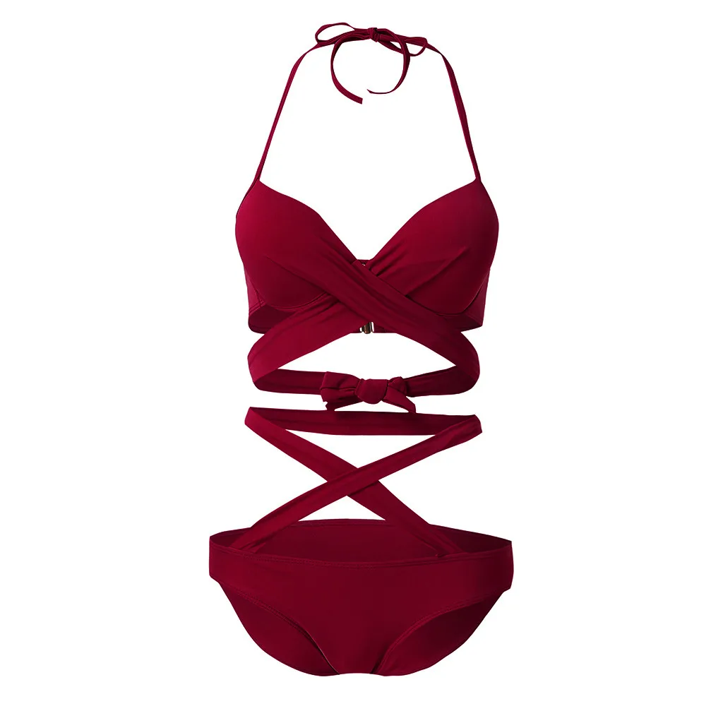 7 Color Women's Sexy Solid Color High-Top One-Piece Swimsuit To Increase Thicker Bra Swimsuit Bikini Swimsuit Popular