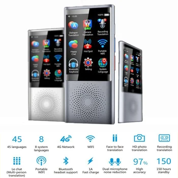

Voice translator support 75languages 1250mah touch screen sim card global travel assistant electronic dictionary Multi-language