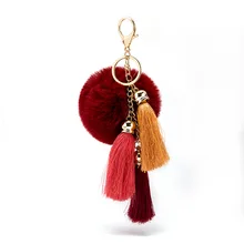 New Arrival 2019 Cute Rabbit Fur Ball Key Chain Keychain llaveros mujer Fluffy Fur Pom Pom Keychain Tassel Car Bag Key Ring New Arrival 2019 Cute Rabbit Fur Ball Key Chain Keychain llaveros mujer Fluffy Fur Pom Pom Keychain Tassel Car Bag Key Ring
