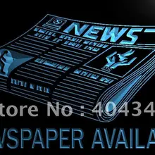 LB722-газета Доступна приманка NR светодиодный неоновый свет вывеска домашний декор ремесла