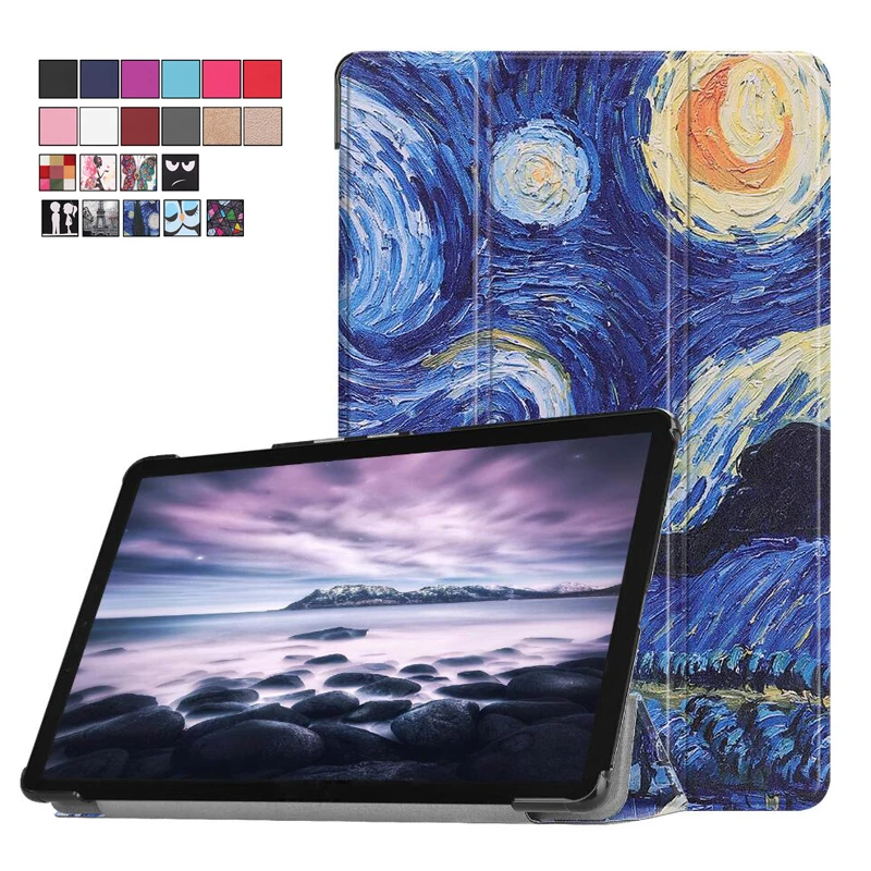 Принципиально для samsung Galaxy Tab 10 5 ''T590 T595 печатных флип чехол SM-T590 SM-T595