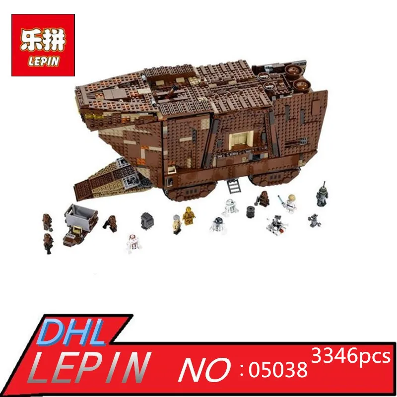 LEPIN 05038 3346pcs Star Juguete Para Construir Bricks Wars Sandcrawler Building Blocks Sets Children Toys Compatible with 75059 block-set : image LEPIN 05038 3346pcs Star Juguete Para Construir Bricks Wars Sandcrawler Building Blocks Sets Children Toys Compatible with 75059 block-set